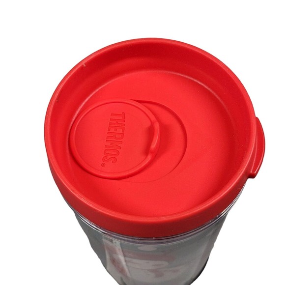 Thermos Double Wall Christmas Tumblers 16 oz Kit Snowman Skating NWT - Picture 6 of 9